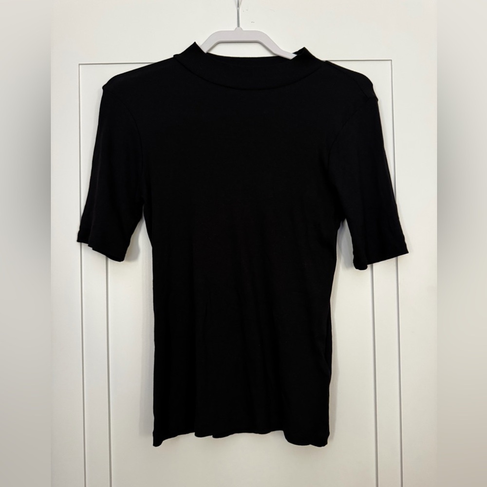 Madewell Ribbed Black Top